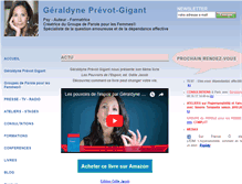 Tablet Screenshot of geraldyneprevot.com